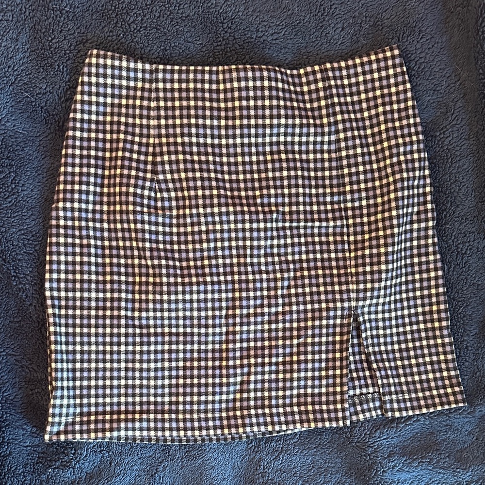 Wild Fable Black and White Checkered Pencil Skirt
